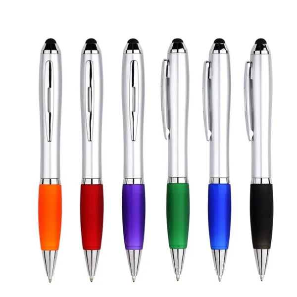 Retractable Ballpoint Pen with Stylus Tip
