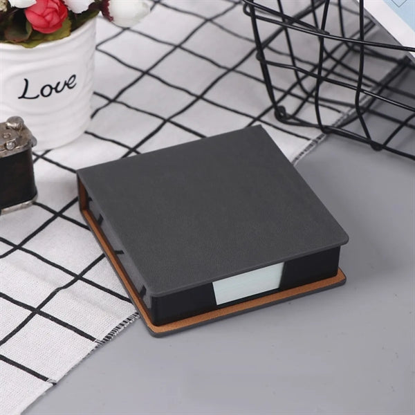 Leather note storage box for business office