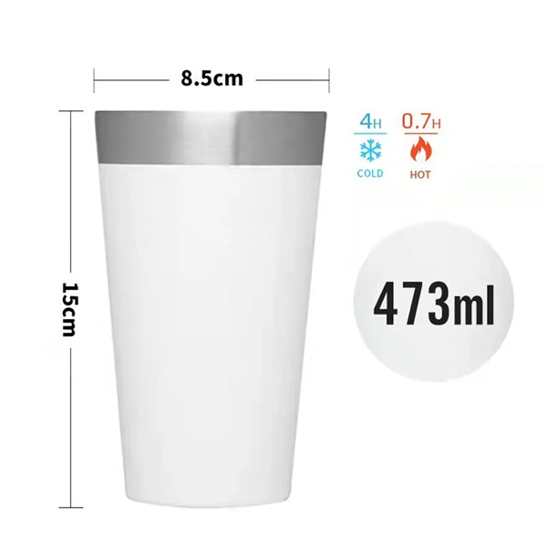 16oz The Stacking Beer Pint Matte Black