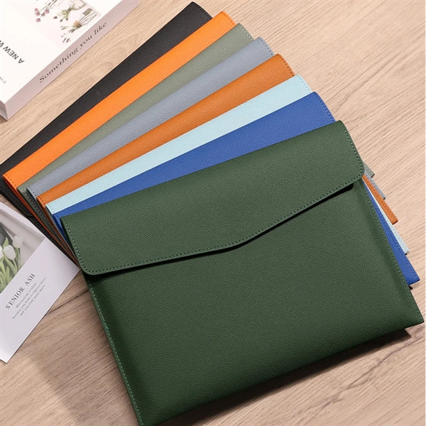 PU Leather A4 File Document Holder Waterproof Envelope Case