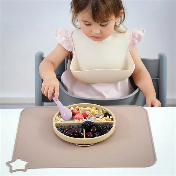 Stain Resistant Non-Slip Baby Silicone Placemats