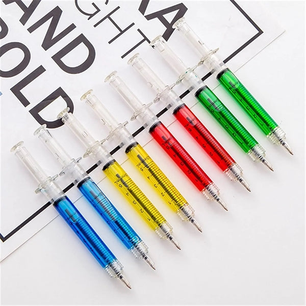 Retractable Syringe Ballpoint Pen
