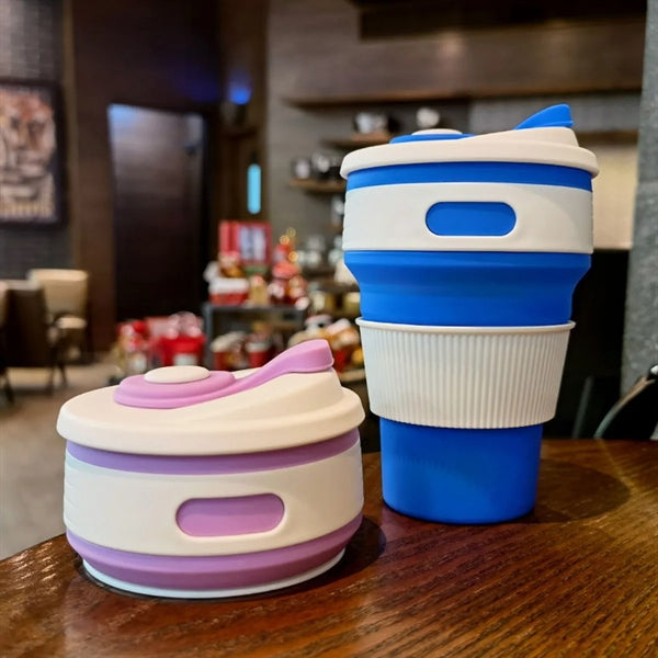 Collapsible Coffee Cup Silicone with Lid