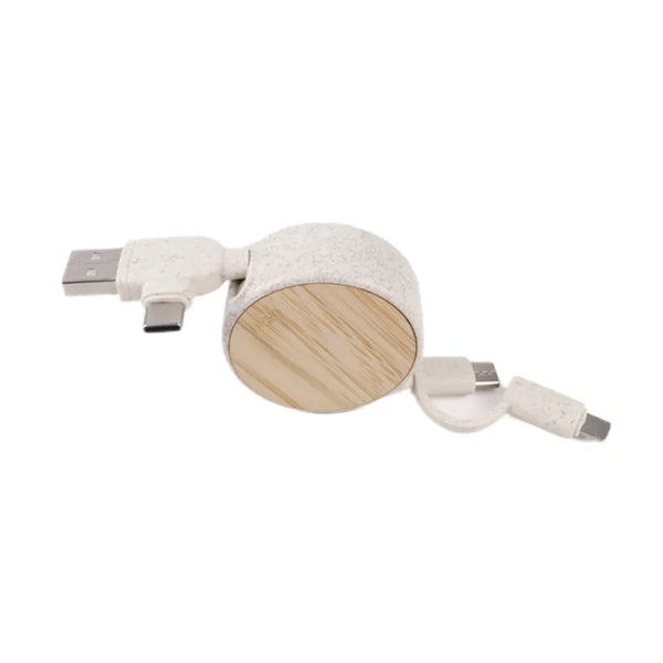 6-in-1 Eco-friendly Retractable Charging Cable