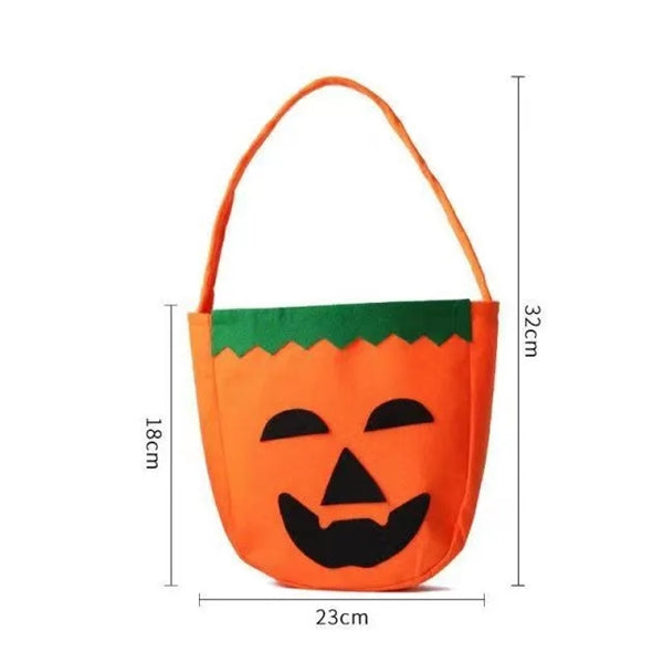 Halloween Pumpkin Trick or Treat Bag with LED Light