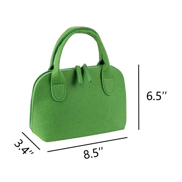 Multicolor Felt Handbag With Zipper