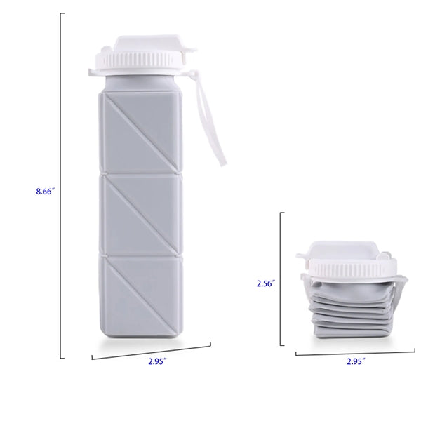 620ml Foldable Silicone Water Bottle