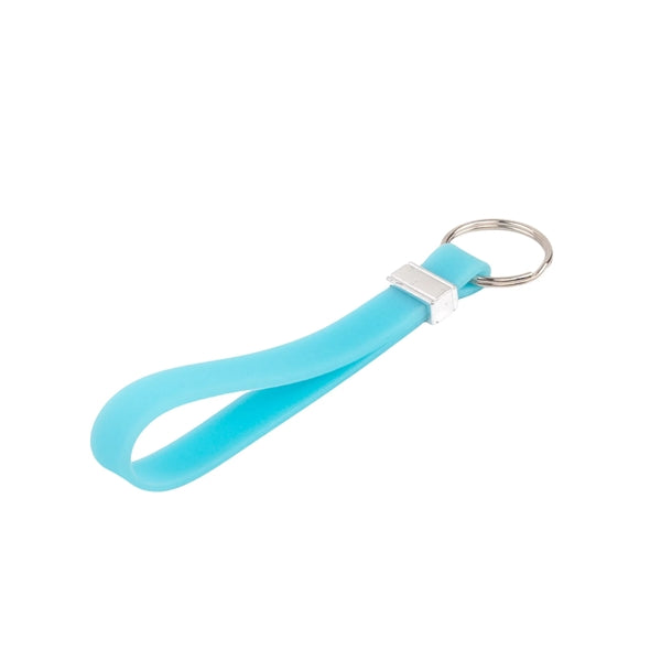 Silicone Debossed Wristband Keychain