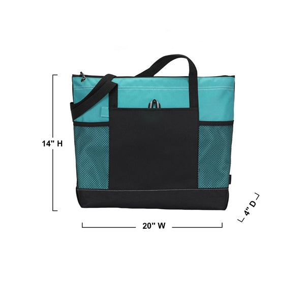 Tote With Front Pockets