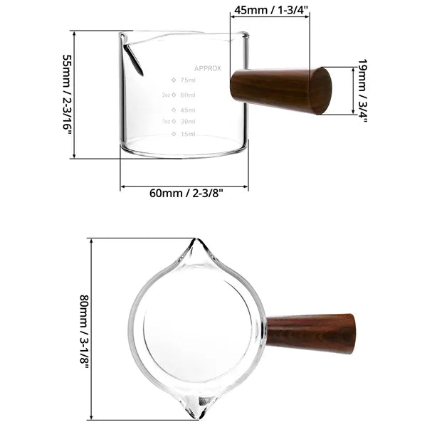 Espresso Glass With Wood Handle