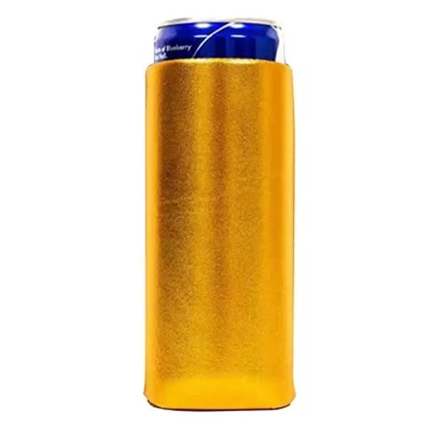 12 Oz. Screen Print Metallic Slim Seltzer Coolie