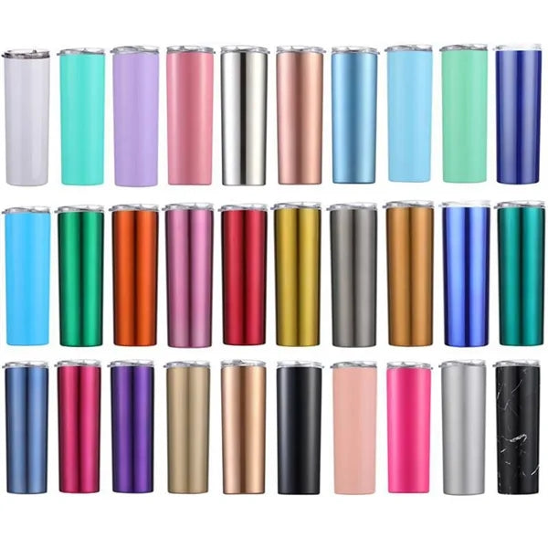20 Oz. Tumbler with Lid and Straw Insulated Double Wall Cup