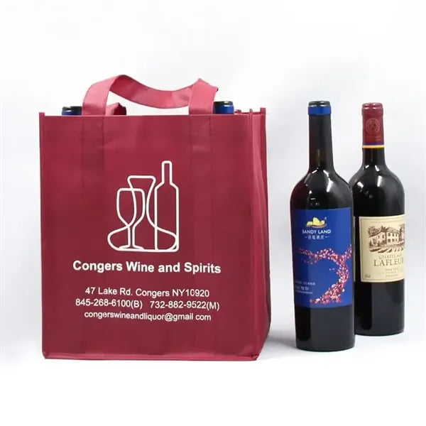 Polypropylene 6 Bottle Wine Totes