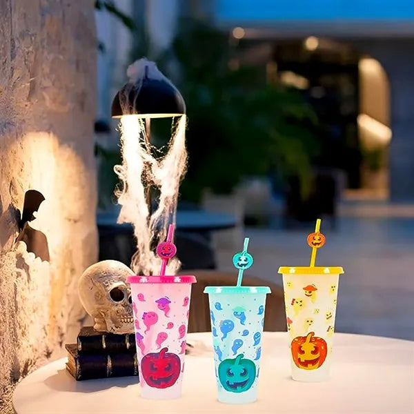Halloween Pumpkin Plastic Cups