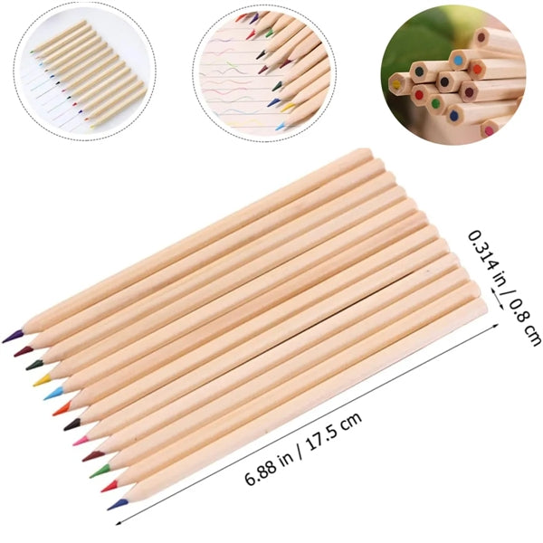12 Colors Wooden Art Pencil Set