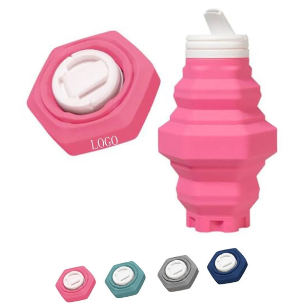 Food Grade Silica Gel Telescpic Sports Water Bottle