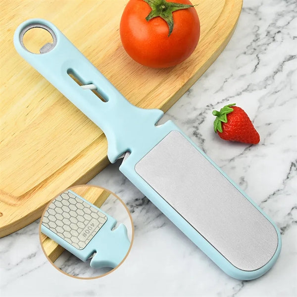 6 In 1 Diamond Knife Sharpener Stone With Ergonomic Handle