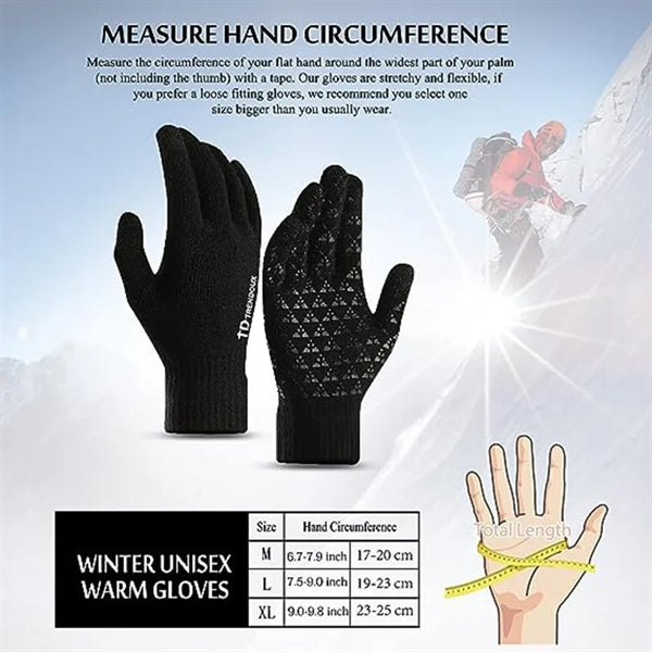 Thickened Warm Touch Screen Knit Glove