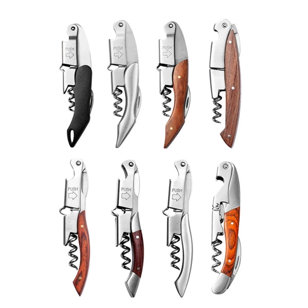 3-In-1 Stainless Steel Double Hinged Wine Key