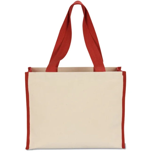 Cotton Gusset 12 oz. Accent Box Tote