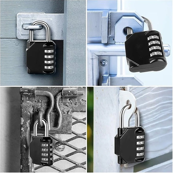4 Digit Code Combination Padlock Portable