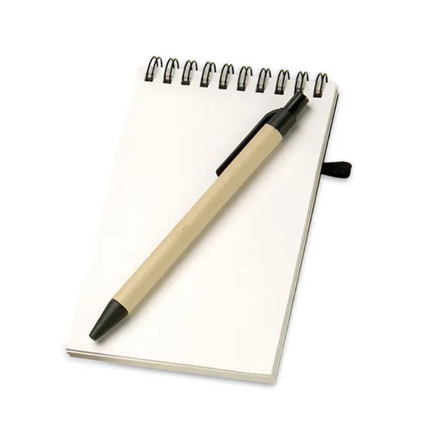 Recycled Spiral Notepad With Pen