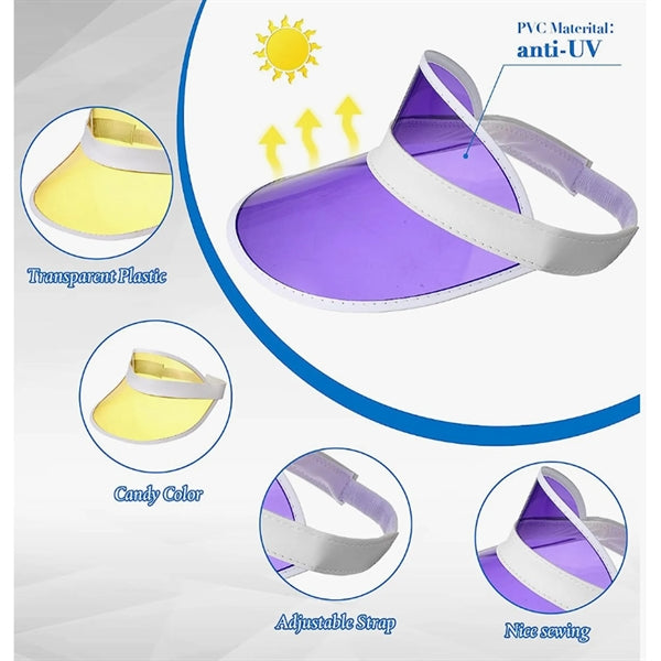 Roofless PVC Sun Visor Hats
