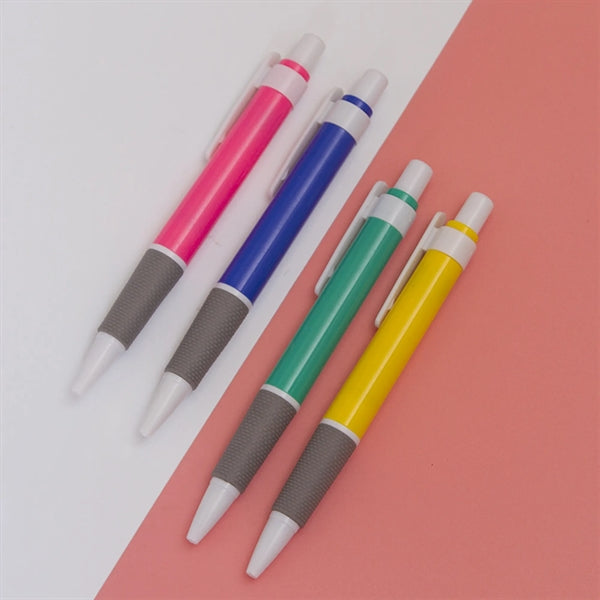 0.7mm Blue-Black Anti-Slip Press Telescopic Ballpoint Pen