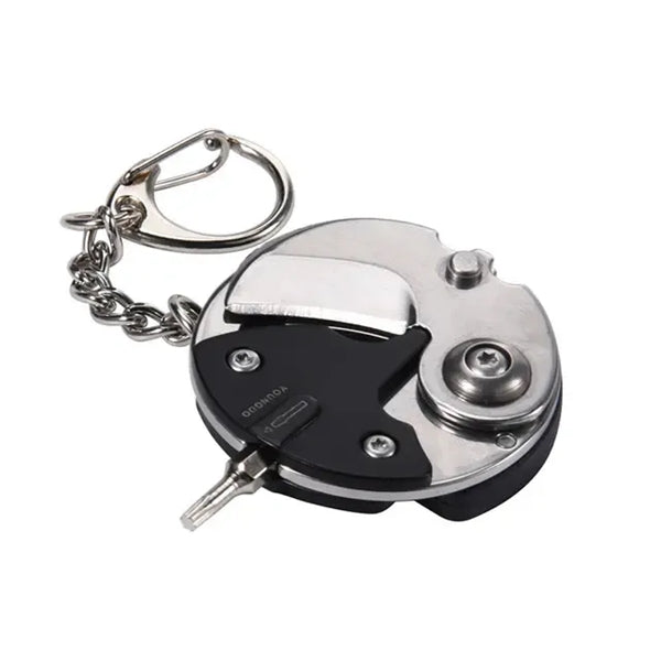 Folding Knife Screwdriver Set Keychain
