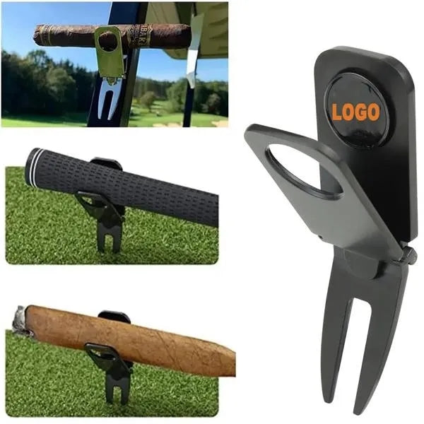 Golf Divot Tool Cigar Holder