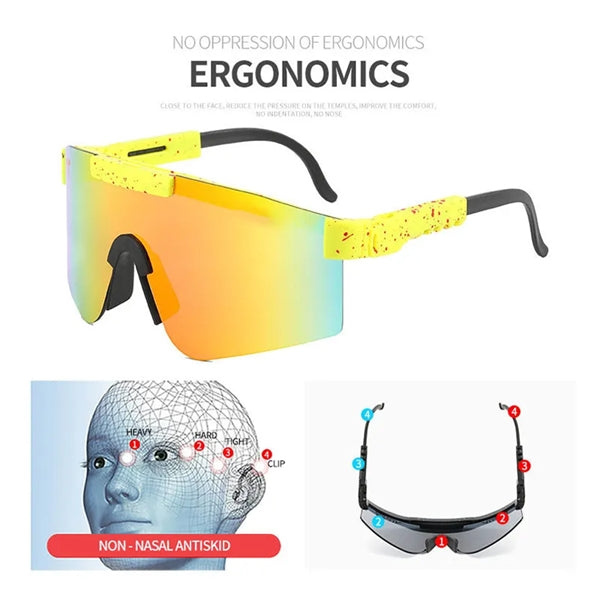 Unisex polarized Windproof Cycling sunglasses Riding Goggles
