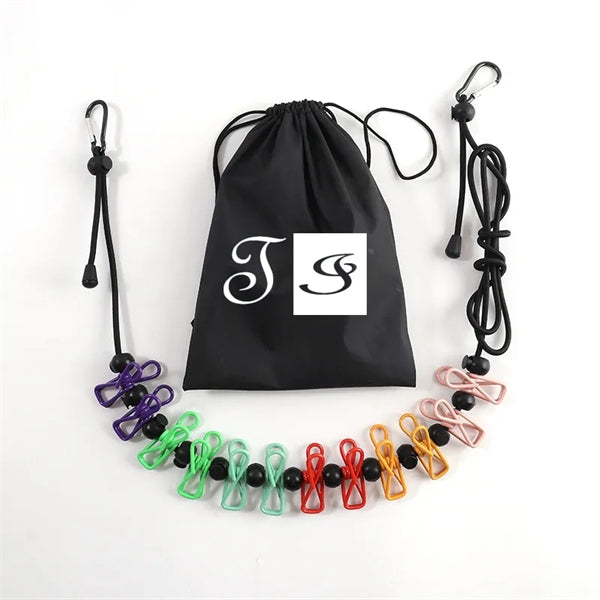Retractable Portable Clothesline With Clip