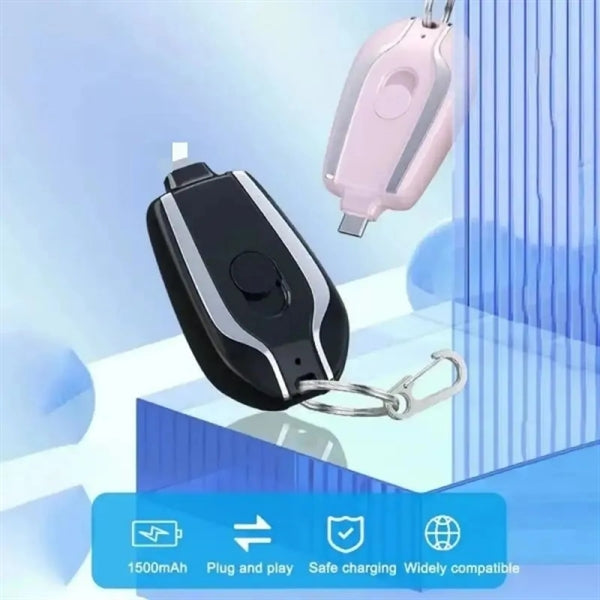 1500mAh Portable Keychain Emergency Power Bank