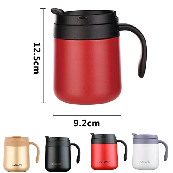 13 Oz Stainless Steel Vacuum Insulated Coffee Mug with Lid
