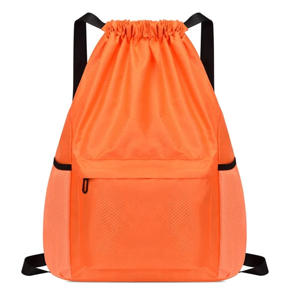 Drawstring Backpack With Waterproof Pouch