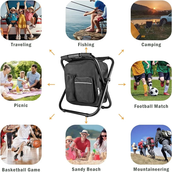 Backpack Stool Cooler Chair Heavy Duty