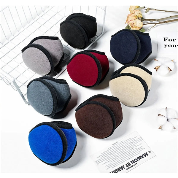 Unisex Fleece Earmuffs Ear Warmers Winter Outdoor Adjustable