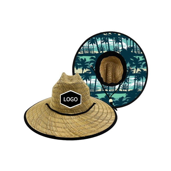 Wide Brim Lifeguard Straw Hat