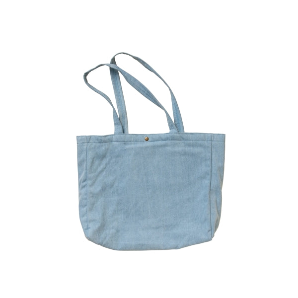 Open Laptop Tote - Canvas/denim