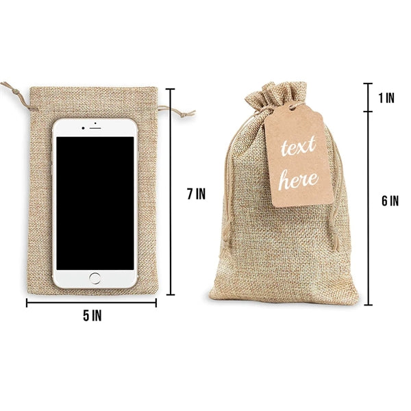 Burlap Gift Set & Linen Sacks Bag
