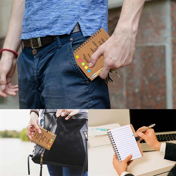 Portable Spiral Notebook with Page Marker