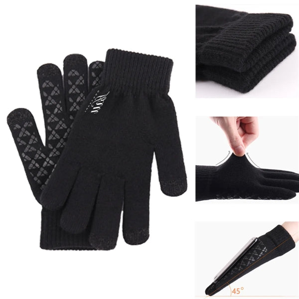 Thickened Warm Cotton GLoves Touch Tech Less Slippery Winter