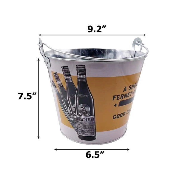 5 Quarts Galvanized Iron Beer Ice Bucket