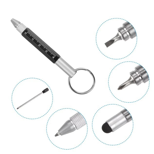 Multitool Keyring Ballpoint Pen With Carabiner