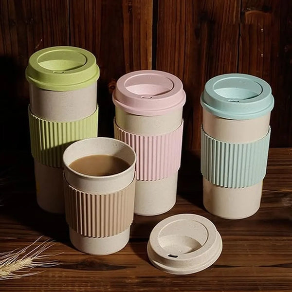 Wheat Straw Travel Coffee Cup