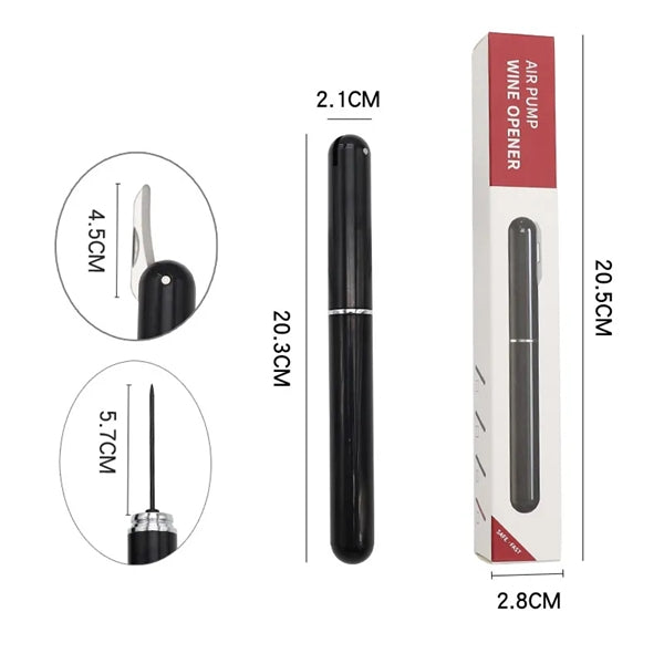 Air Pressure Wine Corkscrew With Cutting