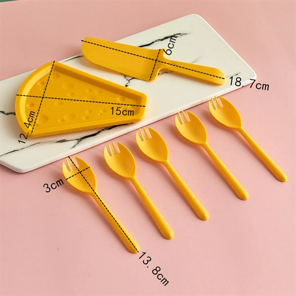 Disposable Plastic Cake Cutlery Set