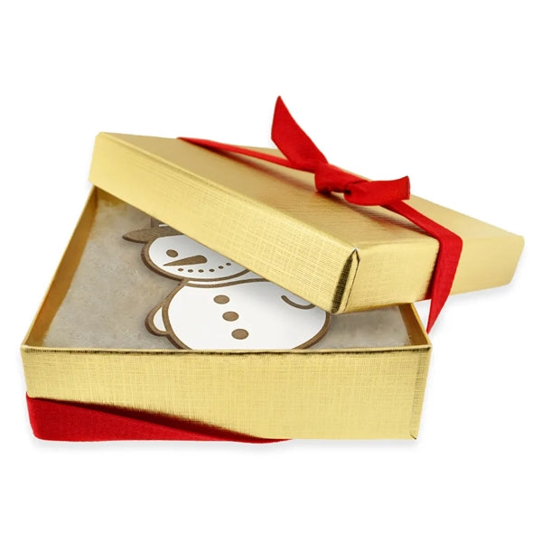 White Wood Snowman Ornament
