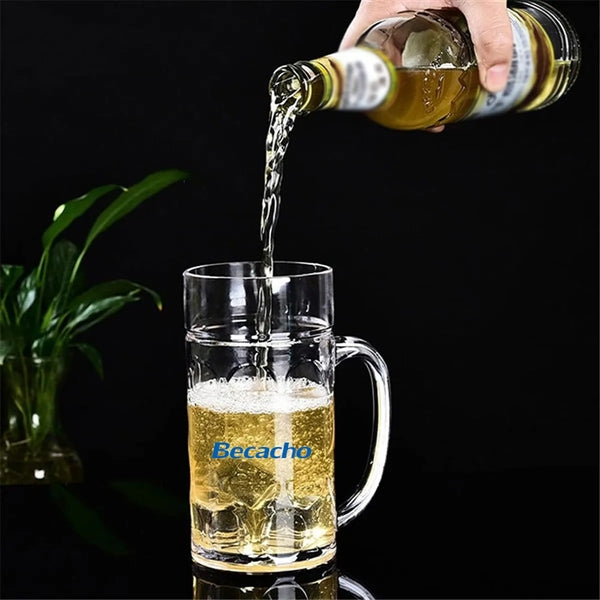 32OZ Clear Plastic Beer Mugs