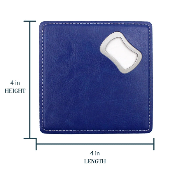 Square Bottle Opener Coaster